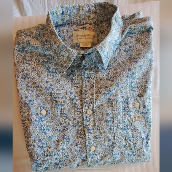 Denim & Supply Ralph Lauren Other - Ralph Lauren DENIM & SUPPY Men's Long Sleeve Print Shirt Size XL